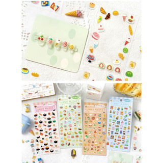 sticker hình đồ ăn, DIY, trang trí
