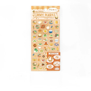sticker hình đồ ăn, DIY, trang trí