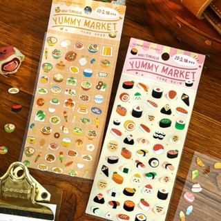 sticker hình đồ ăn, DIY, trang trí