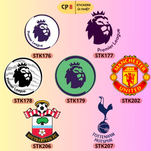 Bộ Hình In, Ủi Nhiệt Sticker Premier League 02 - CP8 PET Sticker