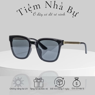 Mắt kính mát râm Bự Store thời trang nam nữ chân vàng kim loại tràn viền  55