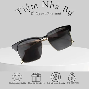 Kính mắt chân vàng kim loại unisex nam nữ couplethời trang - 2017