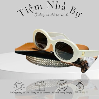 Mắt kính râm oval Bự Store thời trang nam nữ mẫu Hàn quốc 915