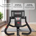 OneTwoFit Xe đạp tập thể dục bánh đà 5kg có màn hình LED và độ ồn thấp — ảnh 5