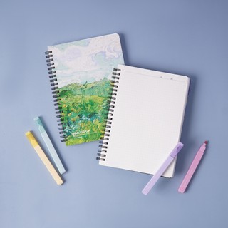 Vở Van Gogh 100GSM Chấm Dotgrid 160 Trang, Sổ Lò Xo Bullet Journal Note Planner Giấy Dày Không Bị Thấm Mực