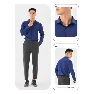 Áo sơ mi nam YODY dài tay, cổ đức, vải sợi tre chống nhăn, thoáng mát MOSH25A174