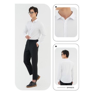 Áo sơ mi nam YODY dài tay, cổ đức, vải sợi tre chống nhăn, thoáng mát MOSH25A174