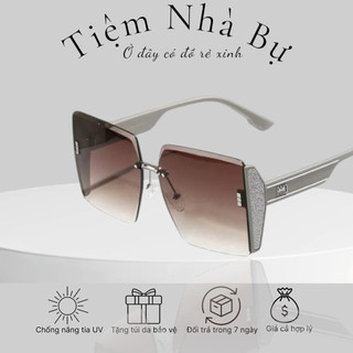Kính mát râm gọng vuông Bự Store chống tia UV400 thời trang KIM TUYẾN 892