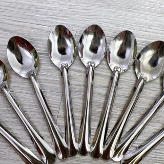 Set 10 Muỗng, Thìa Ăn Cơm Chất Liệu Inox Không Gỉ Set Sáng Bóng Dày Dặn, Mẫu Mã Đẹp, An Toàn Khi Sử Dụng