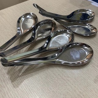 Set 10 Muỗng, Thìa Ăn Cơm Chất Liệu Inox Không Gỉ Set Sáng Bóng Dày Dặn, Mẫu Mã Đẹp, An Toàn Khi Sử Dụng