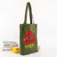 Túi tote xanh lá có khóa kéo YÊU NƯỚC TỪ TRONG NÔI túi vải canvas đeo vai đi chơi đi học 35X40CM tuie0231