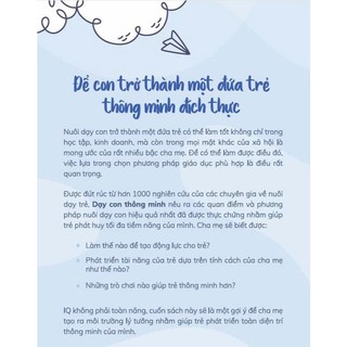 Sách Dạy con thông minh - Phương pháp dạy con thông minh được đúc rút từ hơn 1000 nghiên cứu