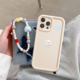Ốp Lưng iPhone Camera Viền Cao Vịt Trắng Mềm Chống Sốc, Cao Cấp - iP 7/8/X/XS/XR/11/12/13/14/15/16/17/Plus/Air/Pro/Max