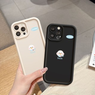 Ốp Lưng iPhone Camera Viền Cao Vịt Trắng Mềm Chống Sốc, Cao Cấp - iP 7/8/X/XS/XR/11/12/13/14/15/16/17/Plus/Air/Pro/Max