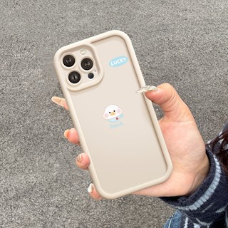 Ốp Lưng iPhone Camera Viền Cao Vịt Trắng Mềm Chống Sốc, Cao Cấp - iP 7/8/X/XS/XR/11/12/13/14/15/16/17/Plus/Air/Pro/Max