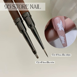 Cọ vẽ hoa cúc cán gỗ - cọ vẽ cánh hoa nail cao cấp size nhỏ