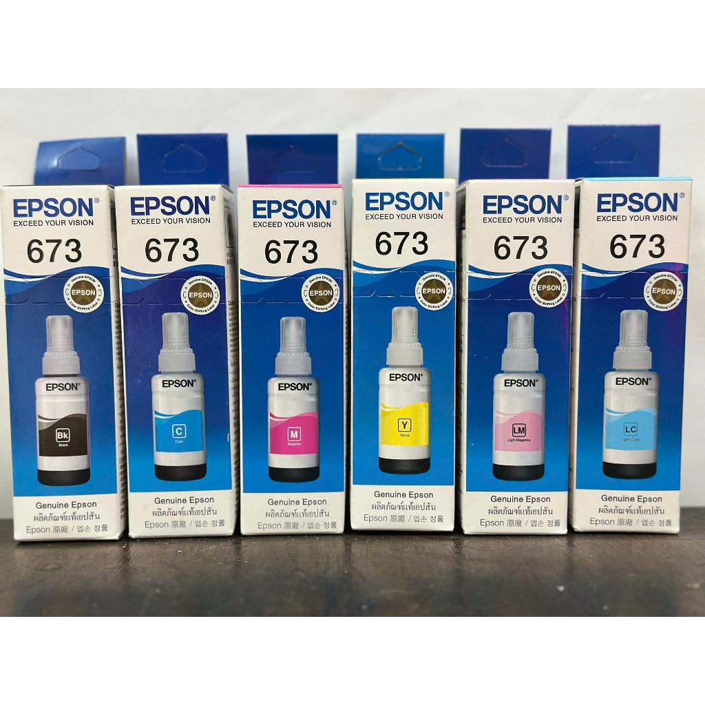 Mực In Chính Hãng Epson T673 Dùng Cho Máy L800/ L810/L805/L850/L1800...Bảo vệ đầu phun