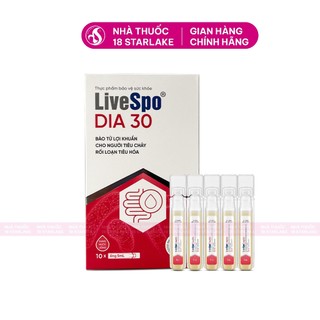 LiveSpo DIA 30 – Bào Tử Lợi Khuẩn Hỗ Trợ Giảm Tiêu Chảy Cấp, Rối Loạn Tiêu Hóa Cho Trẻ Em & Người Lớn