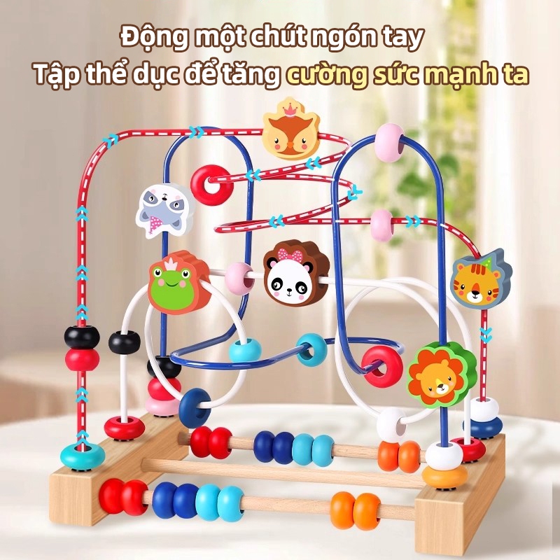 Đồ chơi xâu chuỗi AYYKX,phát triển tư duy, rèn luyện sự khéo léo, đồ chơi giáo dục sớm an toàn, màu sắc bắt mắt