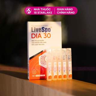 LiveSpo DIA 30 – Bào Tử Lợi Khuẩn Hỗ Trợ Giảm Tiêu Chảy Cấp, Rối Loạn Tiêu Hóa Cho Trẻ Em & Người Lớn