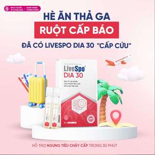 LiveSpo DIA 30 – Bào Tử Lợi Khuẩn Hỗ Trợ Giảm Tiêu Chảy Cấp, Rối Loạn Tiêu Hóa Cho Trẻ Em & Người Lớn