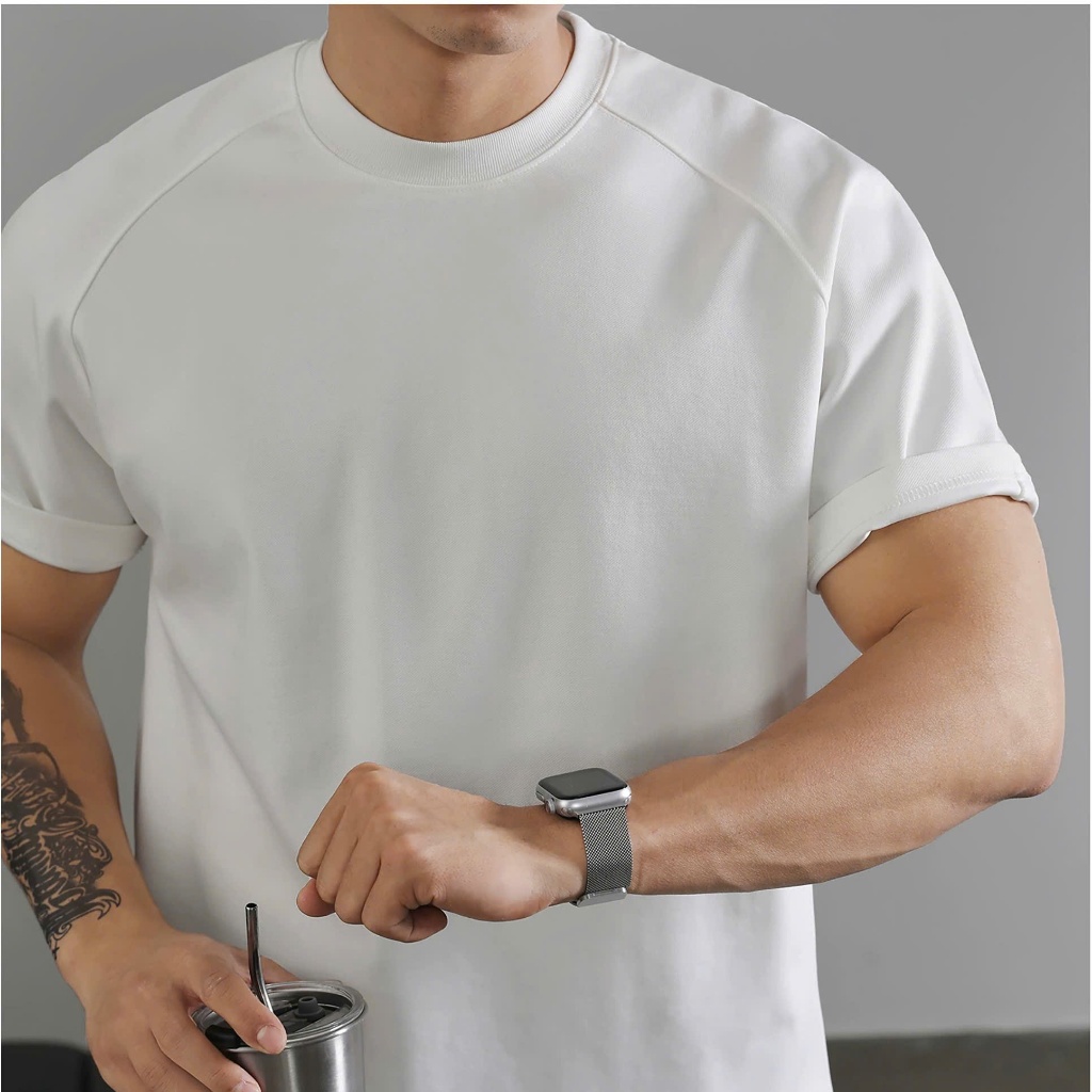 Áo phông nam trơn vải cotton co giãn form regular trẻ trung nam tính Gao studio G008