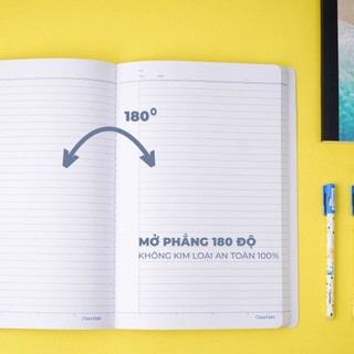 Vở A4 Bìa Bồi Cứng Cáp 70gsm Classmate 200/260/300 Trang, Sổ Giáo Án A4 May Dán Gáy Kẻ Ngang Caro Giấy Dày