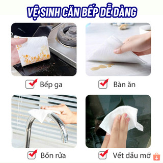 Combo 5 túi khăn ướt lau bếp 80 tờ siêu sạch chứa vitamin E an toàn da #A150