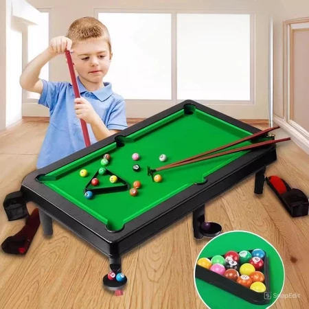 Bàn bi a mini bàn bi a cho bé đồ chơi bàn bida dài 45cm 11 bi mặt bàn nỉ chất liệu siêu bền