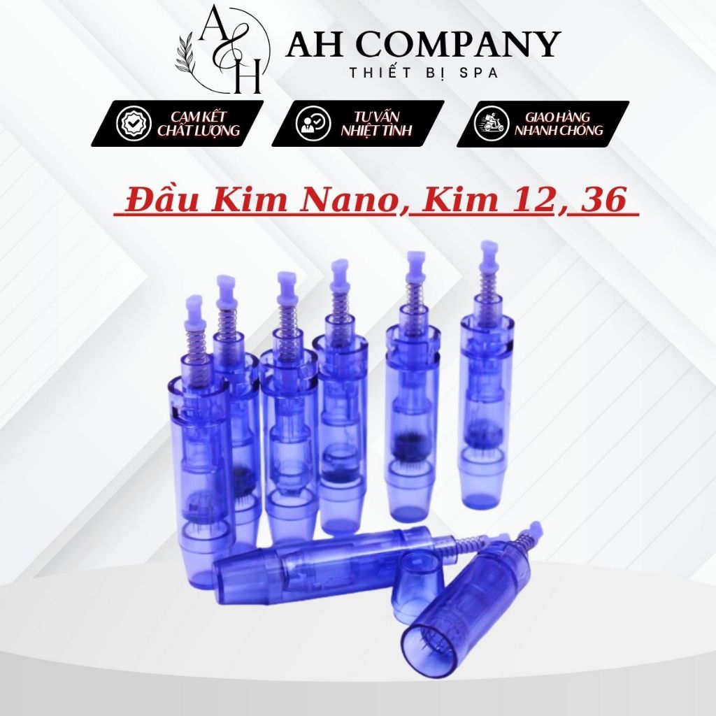 Combo 10 Đầu kim nano , đầu máy phi kim , kim nano kim 12 , kim 36 thay thế cho máy phi kim Dr.pen