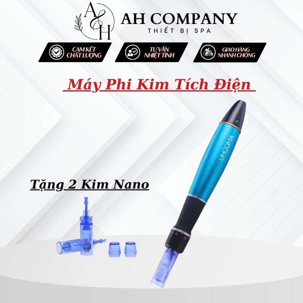 Máy Phi Kim Uhooma, Máy Dr.pen Cấy Phấn, Cấy Tảo Cao Cấp, Máy Phi Kim Tích Điện Bảo Hành 6 Tháng