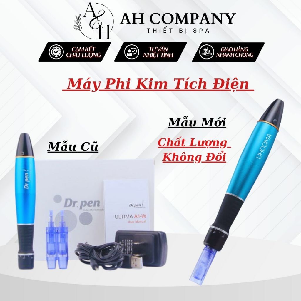 Máy Phi Kim Uhooma, Máy Dr.pen Cấy Phấn, Cấy Tảo Cao Cấp, Máy Phi Kim Tích Điện Bảo Hành 6 Tháng