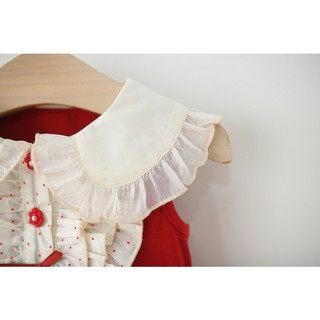 Đầm bí xòe sát nách cổ dún bèo thun cotton mỏng mùa hè cho bé gái 6th-3 tuổi D1189 Bí Ngô Nhỏ