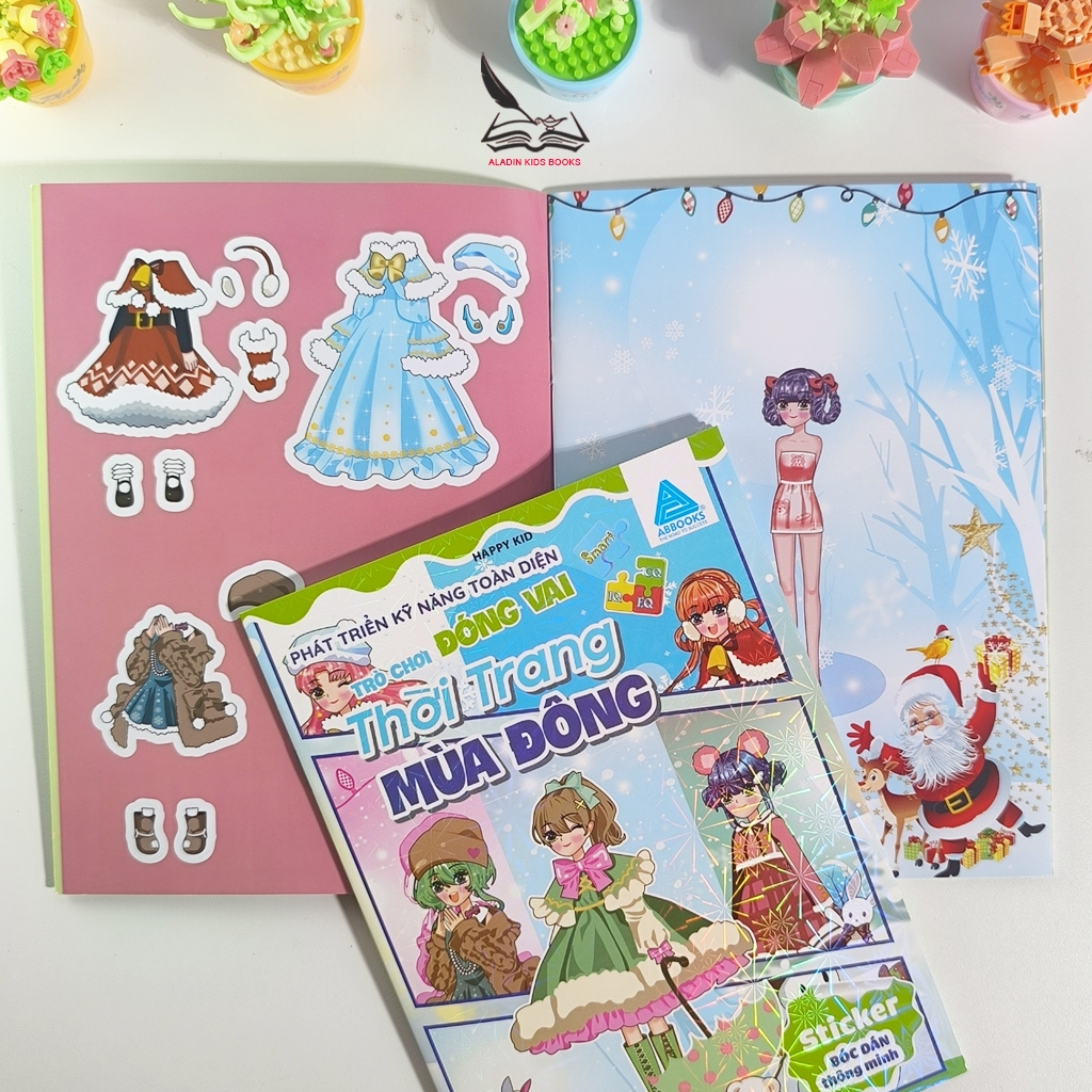 Sách Sticker Bóc Dán Thời Trang – Bộ Trò Chơi Đóng Vai Sáng Tạo Cho Bé (4 Chủ Đề)