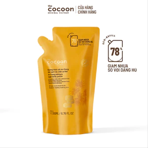 Túi Refill - Tẩy da chết cơ thể đường thốt nốt An Giang Cocoon 200ml
