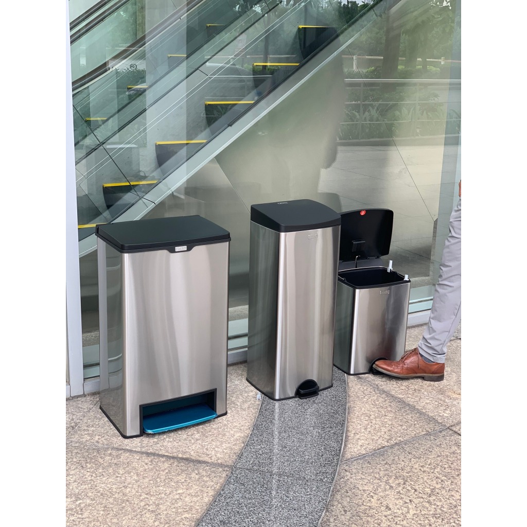 Thùng rác inox bị móp do vận chuyển thanh lý Sale Sốc 15L, 22L, 30L, 40L | BigBuy360 - bigbuy360.vn