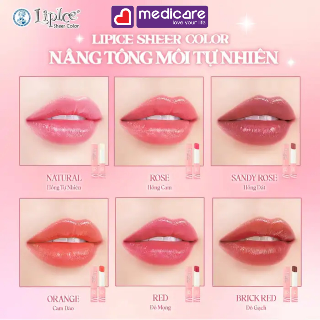 Son dưỡng môi Lipice Sheer Color 2.4g
