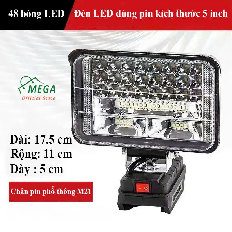 Đèn Pin Led tích điện dùng liên tục 4-8h, Chân Phổ Thông. 2 Chế Độ Sáng ...