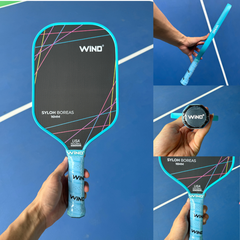 Vợt Pickleball WIND BOREAS - Carbon Graphite PRO Cao Cấp, Trải Nghiệm Kiểm Soát Và Sức Mạnh Tối Ưu