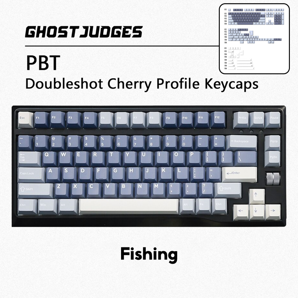 Keycap Ghost Judges - GJ Fishing nhựa PBT Doubleshot dành cho bàn phím ...