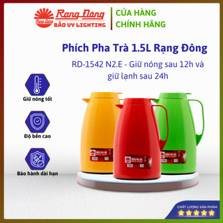 Bình Pha Trà Rạng Đông 1542 N2 - 1.5L - Giữ Nhiệt Tốt, Nắp Rót Tiện Lợi, Dung Tích Lớn