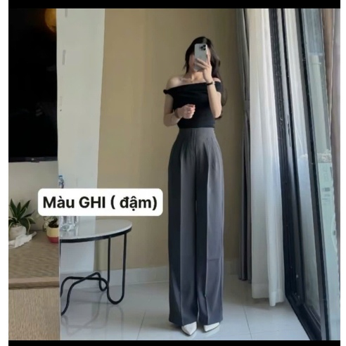 Quần tây nữ, quần âu dáng suông dài vải {Gold Nhật Loại 1}BIGSIZE dáng dài form đẹp.