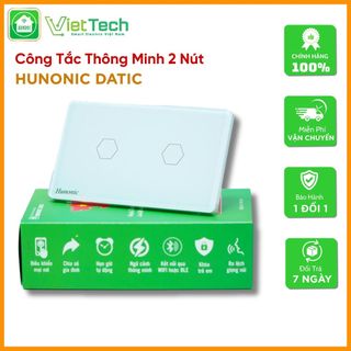 Công tắc cảm ứng Hunonic Datic 2 Nút kết nối Wifi điều khiển mọi thiết bị từ xa qua điện thoại