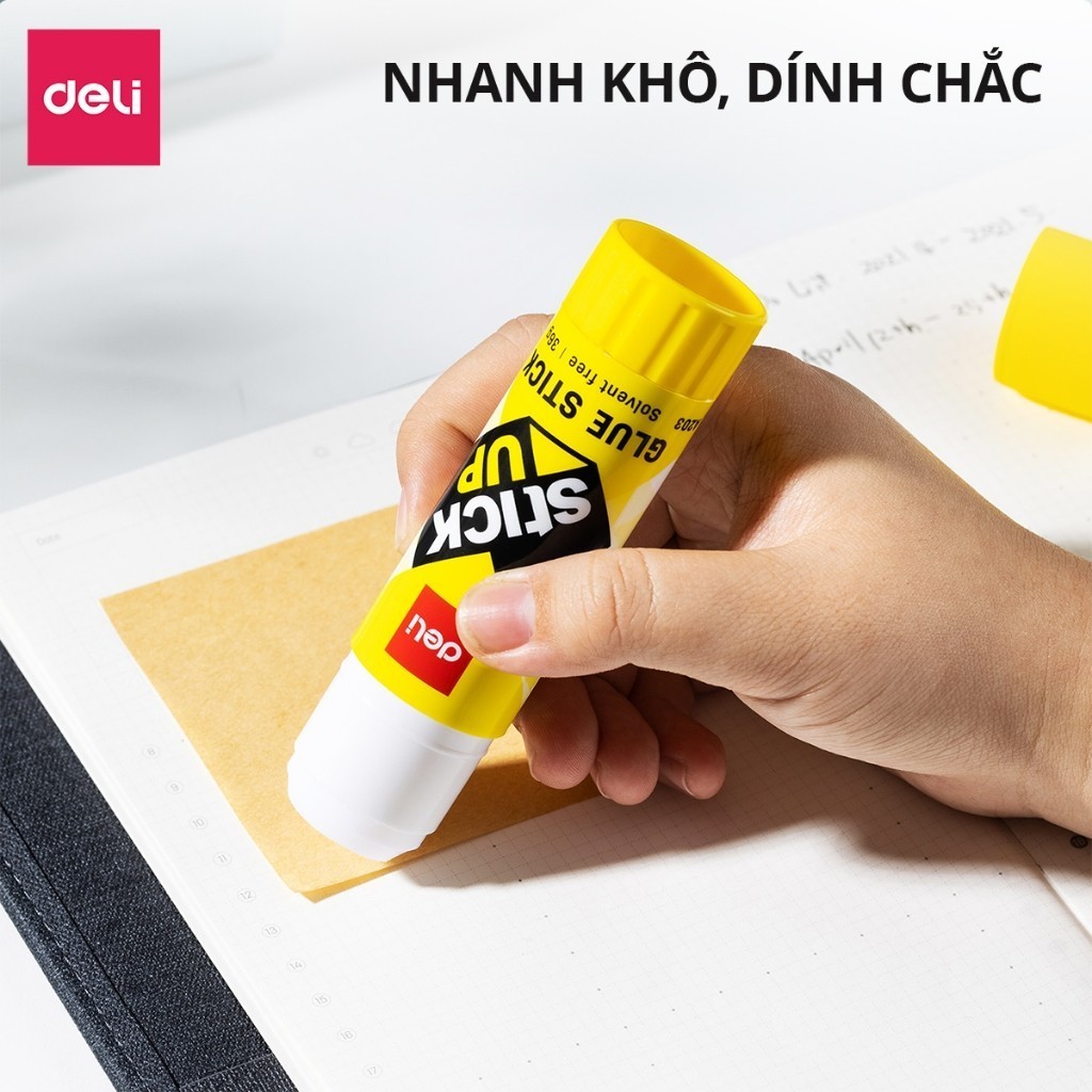 Hồ Khô Deli Cho Học Sinh – 8/9/15/20/36g, Khô Nhanh, Siêu Dính, Làm Thủ Công & Văn Phòng