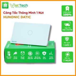 Công tắc cảm ứng Hunonic Datic 1 Nút kết nối Wifi điều khiển mọi thiết bị từ xa qua điện thoại