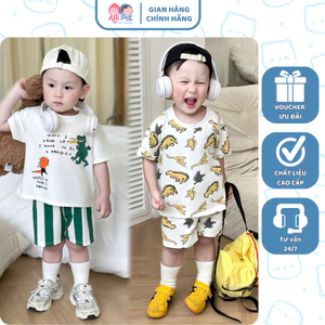 T34- set 2 bộ cộc khủng long vàng và đen- a100.238