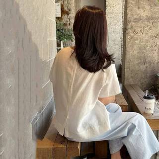 𝗠𝗮𝗱𝗶   A03 - |LY LINEN| - Áo linen cổ rút