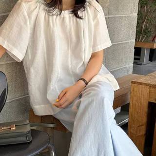 𝗠𝗮𝗱𝗶   A03 - |LY LINEN| - Áo linen cổ rút