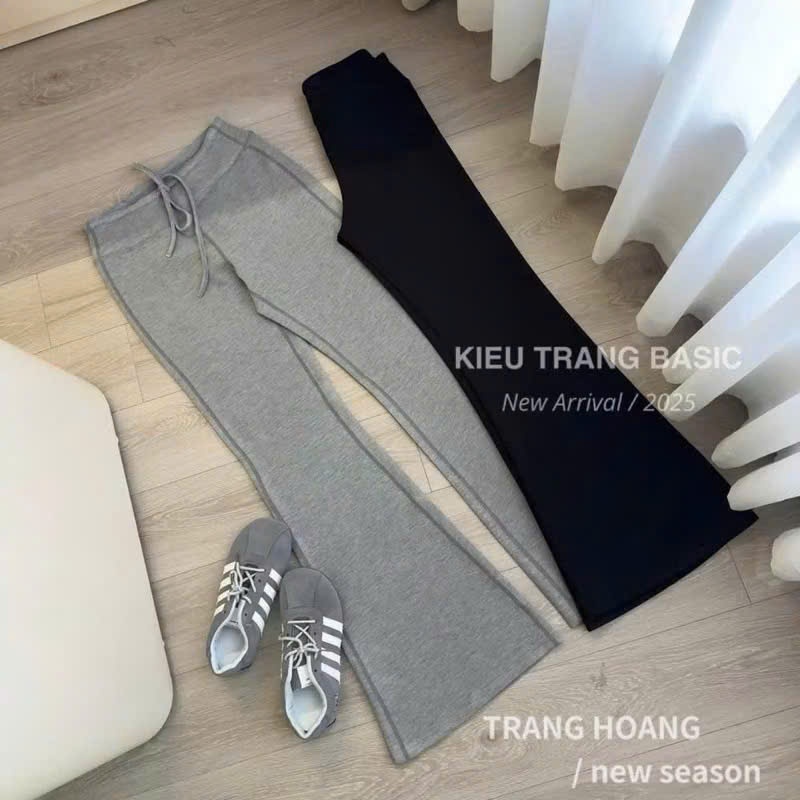 Quần ống loe chất mì nỉ cao cấp dáng dài form đẹp.