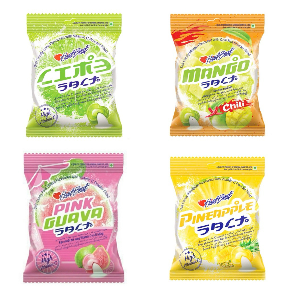 Kẹo Chanh Muối-Thơm Muối Thái Lan Hart Beat (1 gói )